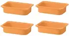 4x Trofast Plastic Storage Boxes Light Orange Toy games Storage box Container