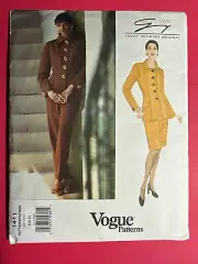 Vogue Pattern 1411 Misses Jacket Skirt Pants Sewing Pattern 6 8 10 Genny UNCUT