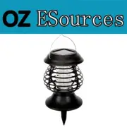 Solar Mosquito Killer Lamp Fly Trap Zapper Catcher Bug Insect Outdoor Portable