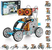 Jornarshar Solar Robot Kit for Kids Age 8-12, 29-in-1 STEM Projects Toys with Solar Power & Battery Power, DIY Building Science Kit Experiment STEM Toys Idea Gifts for Boy Age 8 9 10 11 12 13 14 15 16