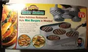Stovetop MINI HAMBURGER PRESS BIG CITY SLIDER STATION Make Hamburgers At Home