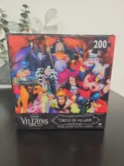 Disney Circle of Villains 18” Round 200 Piece Jigsaw Puzzle. New in Box. Sealed