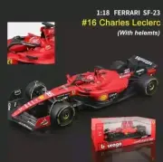 Bburago 1:18 Ferrari F1 Car Model Ferrari SF23 #16 Charles Leclerc