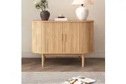 Dreamo Ribbed Sideboard Cabinet Natural