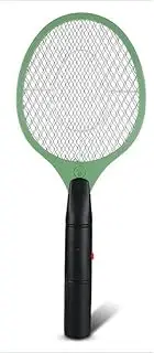 Vivva Bug Zapper Electric Fly Swatter Zap Mosquito, Indoor Outdoor Zapping Racket for Pest - Safe to Touch with 3-Layer Safety Mesh (Green)