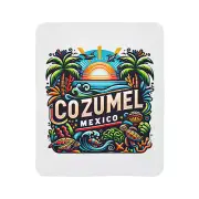 Cozumel Mexico Fleece Sherpa Blanket