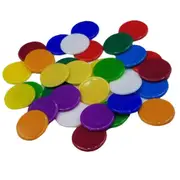 100pcs Tokens Chips Game Currency Coins Family Games Accessory Mixed Color