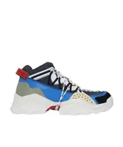 Kenzo Inka Color-Block Lace Up Sneakers 39 Black