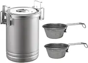WeiLaiKeQi Camping Cooking Pot Steaming Pot Multiuse for Picnic Travel Fishing Cooking Hiking