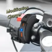 Motorcycle Modified Charger with USB+TYPE-C Charging Dock Interface, Waterproof