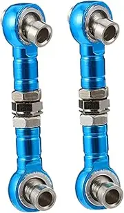 KICHOUSE 2pcs Aluminum Linkage Steering Rod for Cars Trucks Turnbuckle Rod Adjustable Tie for