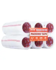 Packing Tape 36 Rolls 65 Yards Heavy Duty Clear Packing Tapes 2.7 Mil