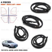Fits Toyota AE110 EE111 1995 - 02 Set 4Dr Weatherstrip Door Rubber Rear