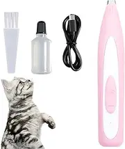 Dog Paw Trimmer - Dog Grooming Kit with Led Light,Cordless USB Rechargeable Low Noise Clippers for Trimming Dog's Hair Around Paws, Eyes, Ears, Face, Rump Evikoo
