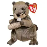 MWMT mint condition retired Ty Beanie Baby LUMBERJACK the beaver NEW WITH TAGS