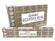 Box Goloka Egyptian Musk 144 Incense Stick Meditation Fragrance Yoga 12x15g Pack
