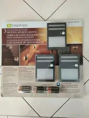 LED Indoor/Outdoor Motion Sensor Lights Pack of 3 , DURACELL BATTERIES INCLUDED