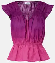 [Velvet] Velvet Kaia gathered cotton top AU 16 pink