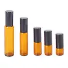 5Pcs Roll On Roller Essential Oil Bottles Refillable Perfume Makeup Containers 2