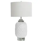 DD Design Island Table Lamp Gloss Ceramic in White