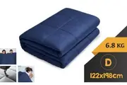 WEIGHTED BLANKET DOUBLE Heavy Gravity NAVY BLUE 6.8KG