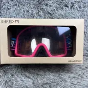 Shred Monocle Goggles Platinum Reflect Neon Pink Ski Snowboard NEW in BOX