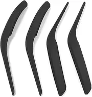 QASULER LHD RHD Carbon Fiber Interior Door Handle Cover Trim Set Replacement, for BMW, for X1 E84 2010-2016 car Interior Door Handle(Black Set)