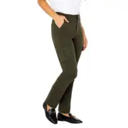 Well Worn Ladies' Tencel Blend Cargo Pant, Olive Size 10/30