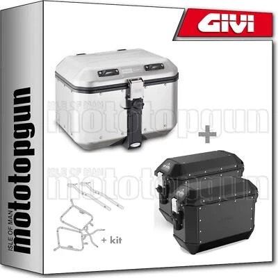 GIVI CASE DOLOMITI DLM46A + SIDE CASE ALASKA ALA36B KAWASAKI VERSYS 650 2006 06