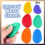 Textured Soft Worry Stone Stress Relief Fidget Sensory