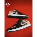 S.G AIR JORDAN 1 LOW CRIMSON TINT 553558-034 黑粉 AJ1 一代 籃球鞋