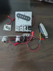 Telecaster Guitar Electronics Set - Plug In - Pots And Pickups - No Soldering.