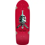 Powell Peralta Rodriguez Skull and Sword OG Red Stain 10" Skateboard Deck