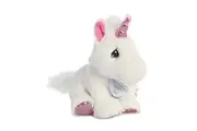 Aurora Inspirational Precious Moments Sparkle Unicorn Stuffed Animal - Cherished Memories - Enduring Comfort - White 8.5 Inches