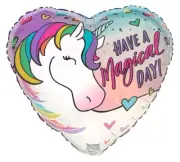 Have A Magical Day Heart Shape 17" Foil Balloon (Packaged)