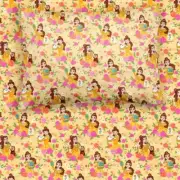 Little Sleepies Disney Princess BELLE Beauty Beast Twin Fitted Sheet Set NEW