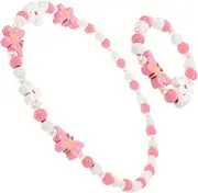 [WESIEVYA] Girls' Butterfly Jewelry Set Charm Bracelet Kit Boys and Girls Necklace Bracelet Beaded Accessories