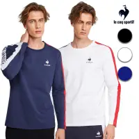 在飛比找momo購物網優惠-【LE COQ SPORTIF 公雞】基礎百搭長袖T恤 男款