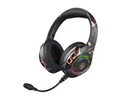 E23 Black Bluetooth Gaming Headset Wireless Head-mounted Luminous Earphone Noise Reduction Headset for Phone IPad PC Laptop