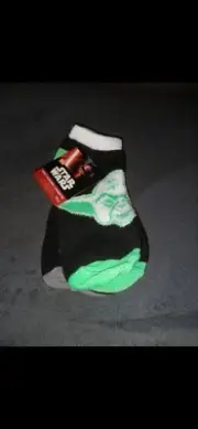 Star Wars 3 Pairs Kid's Size 6-8 Ankle Socks New Yoda Storm Trooper Darth Vader