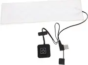 1pc Fever Sheet Small Space Heater Desk Heater Neck Warmer USB Heated Electric Heating Bathroom Heater Rechargeable Heating Pad Heat Pad Neckerchief Heaters White Carbon Fiber