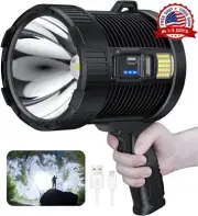 Super Brillante Led De Mano Foco De Mano Linterna Recargable con tripode