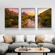 Zion National Park 3 sets Canvas Wall Art