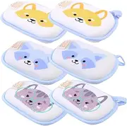 OATIPHO 6Pcs Cartoon Animal Bathing Gloves for Soft Sponge Wash Mitts Easy to Use Shower Exfoliating Mitts for and Practical Bath Accessories