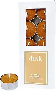 dusk - Vanilla Caramel Scented Tealight Candles (10 Pack)