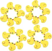 jojofuny 50Pcs Cute Duck Shaped Mini Erasers Soft Animal Erasers for Fun Stationery Supplies for School Gentle Material for Young Students