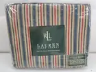 Ralph Lauren Full Extra deep fitted sheet Vintage CHADWICK Striped OCEAN WASH