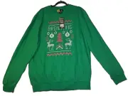 Green Browning Sportswear Mens Crewneck Pullover Christmas Sweatshirt- XL -NWT