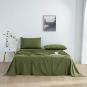 Dreamaker Micro Flannel Sheet Set - Olive