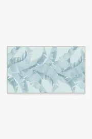 90' x 150' | Machine Washable Runner Rug | Kid & Pet Friendly | Indoor Rug | Banana Leaf Soft Blue Outdoor Rug by Gray Malin | Ruggable